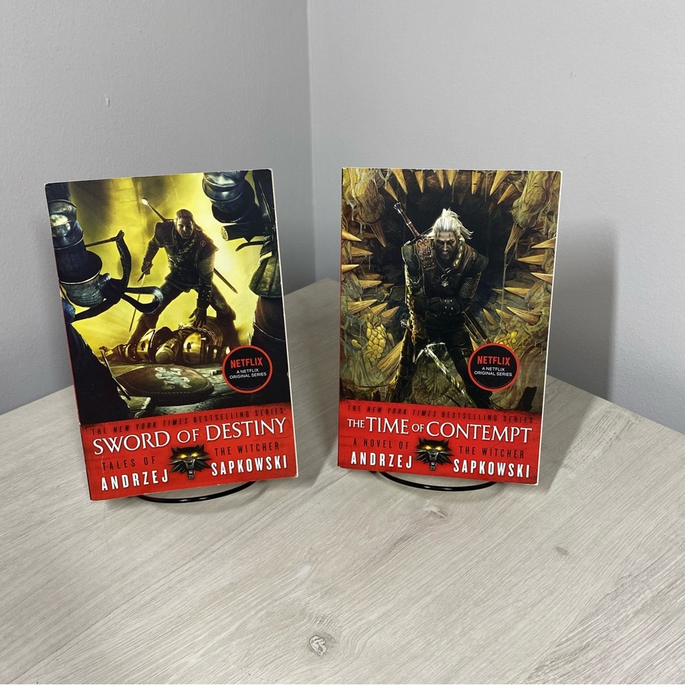 Witcher Lot: Sword of Destiny & The Time of Contempt Sapkowski Orbit PB Fantasy